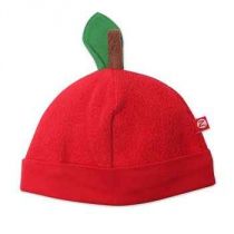 Red Cozie Fleece Apple Super Fruit Hat