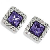 Purple Regina Mini Post Earrings
