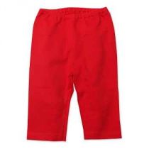 Red Solid Pants