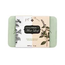 Cucumber And Mint Leaf Shea Butter Soap By Lepi De Provence