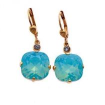 Pacific Opal Round Crystal Earring By La Vie Parisienne