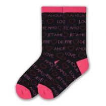 Black Amour Socks By K-Bell