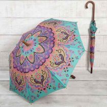 Turquoise Print Umbrella By Natural Life