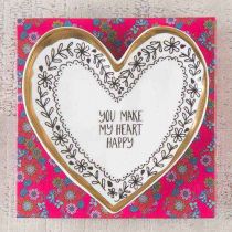 You Make My Heart Happy Trinket Dish By Natural Life