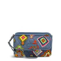 Rfid All In One Crossbody In Painted Medallions