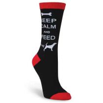 Keep Calm Feed The Dog Socks