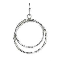 Silver Spark Wire Rings Earrings By Rain Jewelry