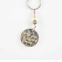 Love You To The Moon Keychain By Natural Life
