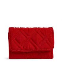 Rfid Riley Compact Wallet In Cardinal Red