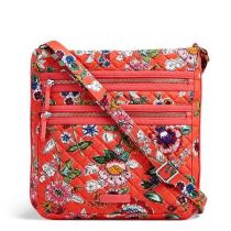 Iconic Triple Zip Hipster In Coral Floral