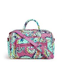 Iconic Compact Weekender Travel Bag In Wildflower Paisley By