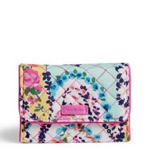 Iconic Rfid Riley Compact Wallet In Wildflower Paisley By Ve