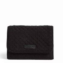 Iconic Rfid Riley Compact Wallet In Classic Black