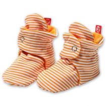 Orange Candy Stripe Booties Byzutano