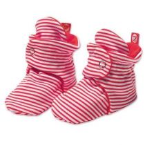 Red Candy Stripe Booties By Zutano