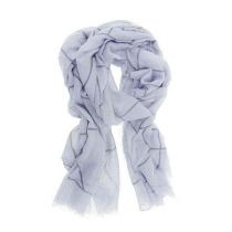 Sky Blue Abstract Geometric Scarf By Joy Accessories