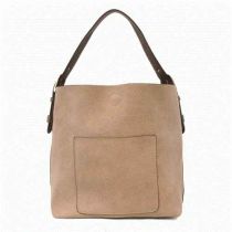 Heather Grey Hobo Coffee Handbag By Joy Accessories