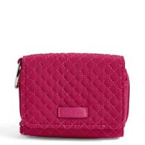 Iconic Rfid Card Case In Passion Pink By Vera Bradley