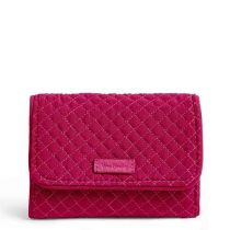 Iconic Rfid Riley Compact Wallet In Passion Pink By Vera Bra