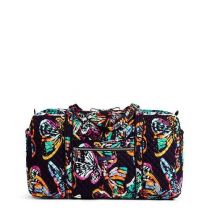 Iconic Large Travel Duffel In Butterfly Flutter