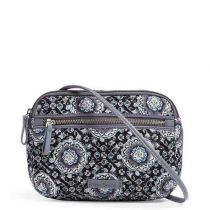 Iconic Rfid Little Crossbody In Charcoal Medallion