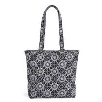 Iconic Tote Bag In Charcoal Medallion