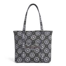 Iconic Vera Tote In Charcoal Medallion