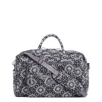 Compact Weekender Travel Bag In Charcoal Medallion