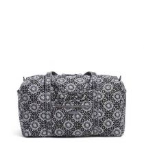 Iconic Large Travel Duffel In Charcoal Medallion