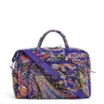 Iconic Weekender Travel Bag Inromantic Paisley By Vera Bradl