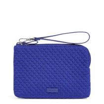 Iconic Pouch Wristlet In Gage Blue