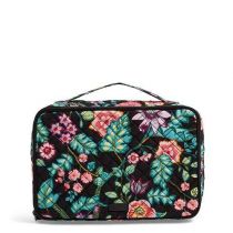 Iconic Large Blush & Brush Case In Vines Floral