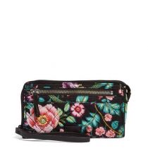 Iconic Rfid Front Zip Wristlet In Vines Floral