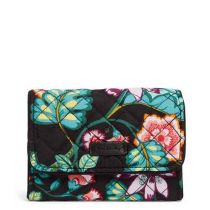 Iconic Rfid Riley Compact Wallet In Vines Floral