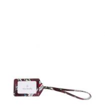 Iconic Luggage Tag In Bordeaux Blooms