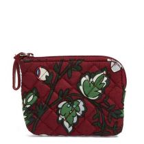 Iconic Coin Purse In Bordeaux Blooms