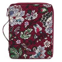Iconic Tablet Tamer Organizer In Bordeaux Blooms By Vera Bra