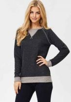 Charcoal Cozy Knit Long Sleevesweater