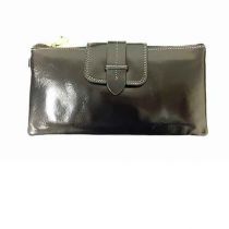 Black Genuine Leather Clutch Wallet