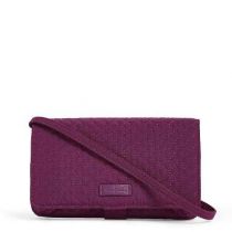 Iconic Rfid All Together Crossbody In Gloxinia Purple