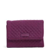 Iconic Rfid Riley Compact Wallet In Gloxinia Purple