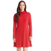 Red Turtleneck Sweater Dress