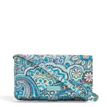 Iconic Rfid All Together Crossbody In Daisey Dot Paisley