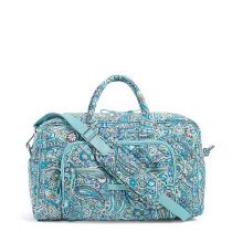 Compact Weekender Travel Bag In Daisy Dot Paisley