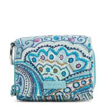 Iconic Rfid Card Case In Daisydot Paisley
