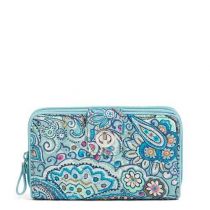 Iconic Rfid Turnlock Wallet Indaisy Dot Paisley