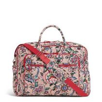 Iconic Grand Weekender Travel Bag In Stitched Flowers