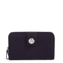 Iconic Rfid Turnlock Wallet Inclassic Navy