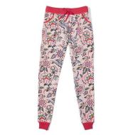 Pajama Pants In Stitched Flowers