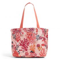 Drawstring Family Tote In Shore Thing Coral